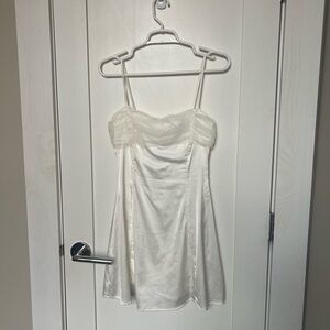 Blue Blush White Dress